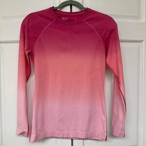 FIGS Ombre F’ing Pink Salta Seamless Long Sleeve Underscrub – Rare